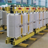 Non-encapsulated VPI dry type distribution transformers